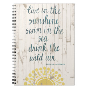 Sun Quote IV Spiral Notebook