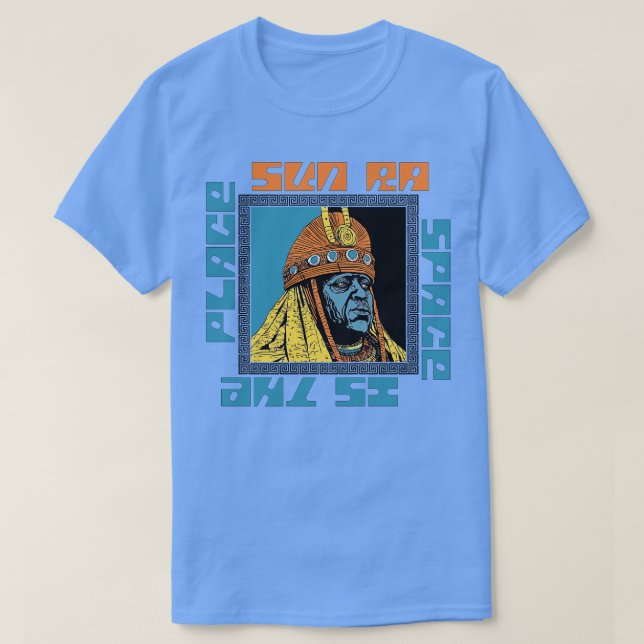 SUN RA Original Psychedelic Design T-Shirt (Design Front)