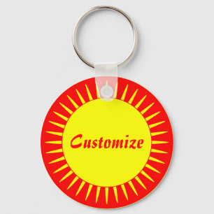 Sun Ray Template - 2 Key Ring