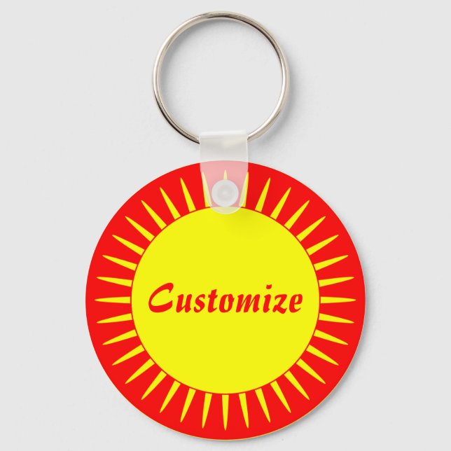 Sun Ray Template - 2 Key Ring (Front)