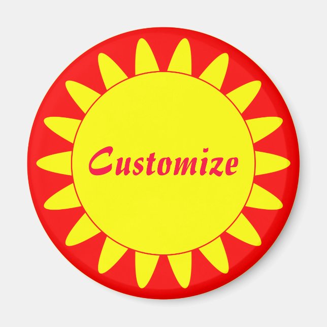 Sun Ray Template - 3 Magnet (Front)