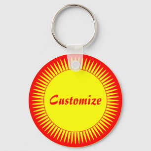Sun Ray Template Key Ring
