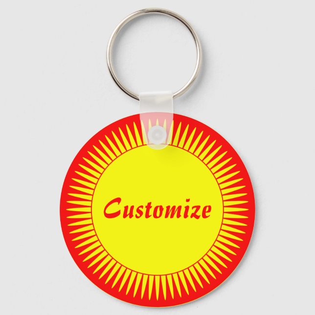 Sun Ray Template Key Ring (Front)