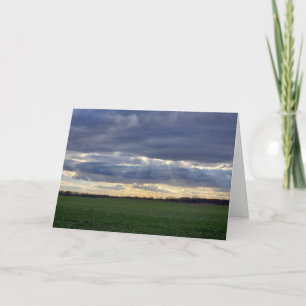 Sun rays card