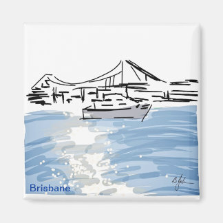 Sun Rays On The River Magnet