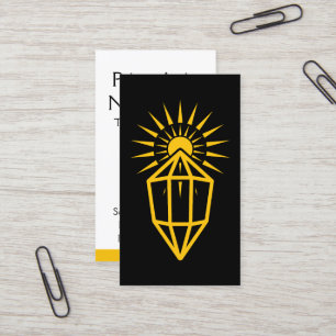 sun rays prism business card