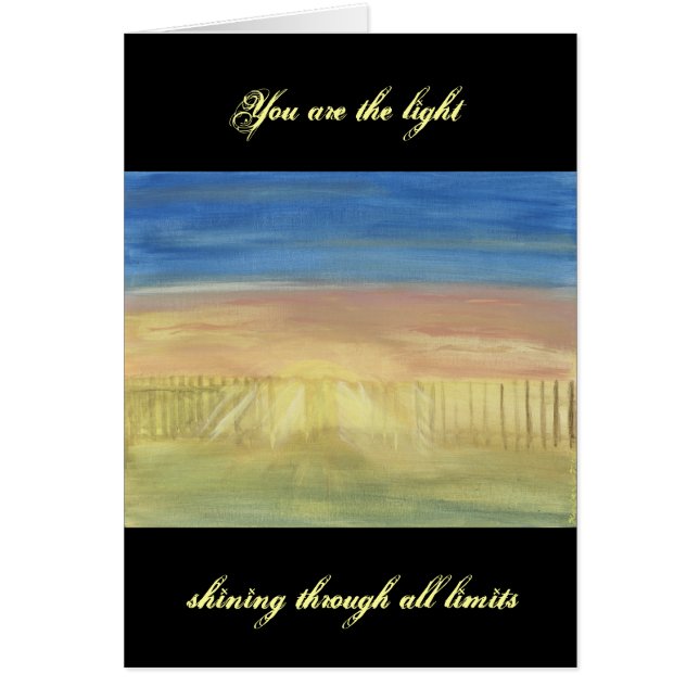 Sun Rays Through the Fence (Front)