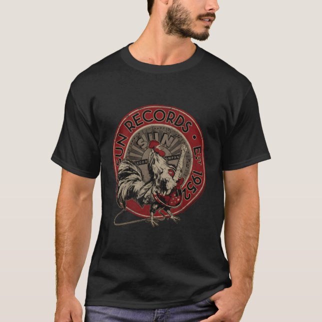 Sun Records Rooster Est 1952 T-Shirt (Front)