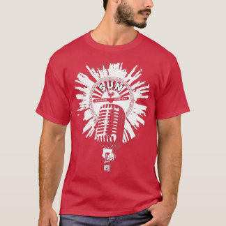 Sun Records White Splatter Microphone  T-Shirt