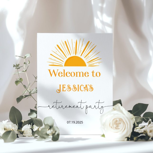 Sun Retirement party Welcome Poster (Creator Uploaded)