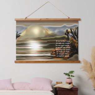 Sun Rise on the Desert Southwest Abstract Hanging Tapestry