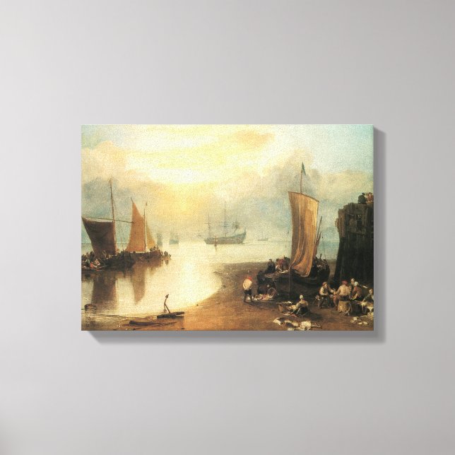 Sun Rising Through Vapour by Joseph Turner Canvas Print (Front)