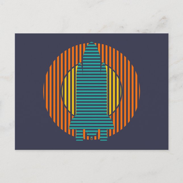 sun rocket stripes postcard (Front)