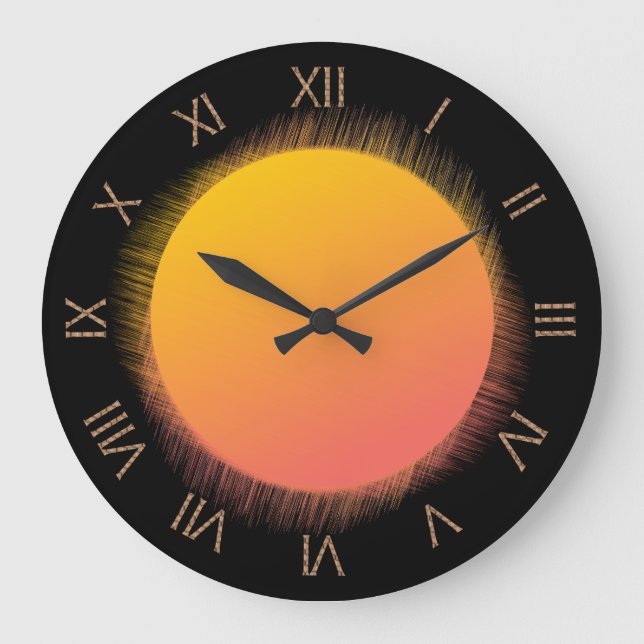 Sun Roman Numeral Large Clock (Front)