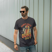 Sun’s Out Buns Out – Funny Hotdog Pun Summer BBQ