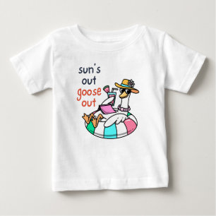 Sun’s Out Goose Out Funny Summer Duck Baby T-Shirt