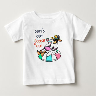 Sun’s Out Goose Out Funny Summer Duck Baby T-Shirt