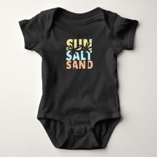 Sun Salt Sand Beach Summer Baby Bodysuit