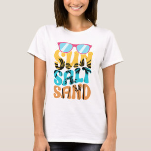 Sun salt sand beach summer T-Shirt