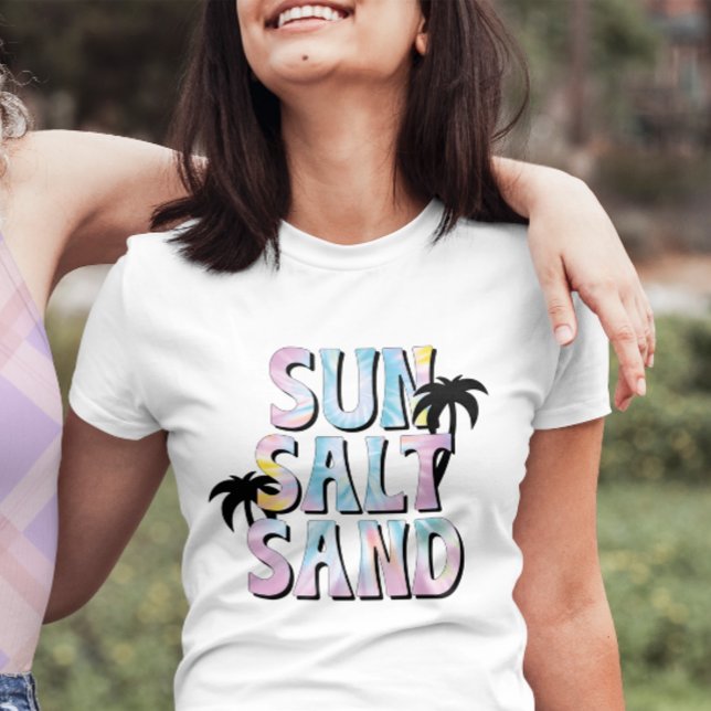 Sun Salt Sand Summer Tie Dye Beach T-Shirt (Creator Uploaded)