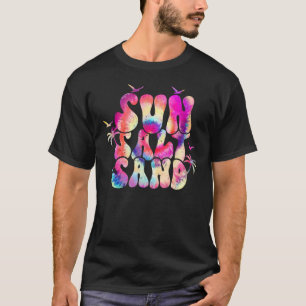 Sun Salt Sand Vintage Hot Summer Groovy Tie Dye T-Shirt