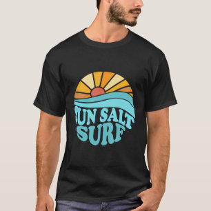 Sun Salt Surf Retro Beach Sunset T-Shirt