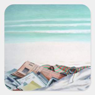 Sun Sand and Money III Square Sticker