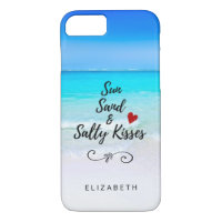 Sun Sand and Salty Kisses Tropical Beach Custom