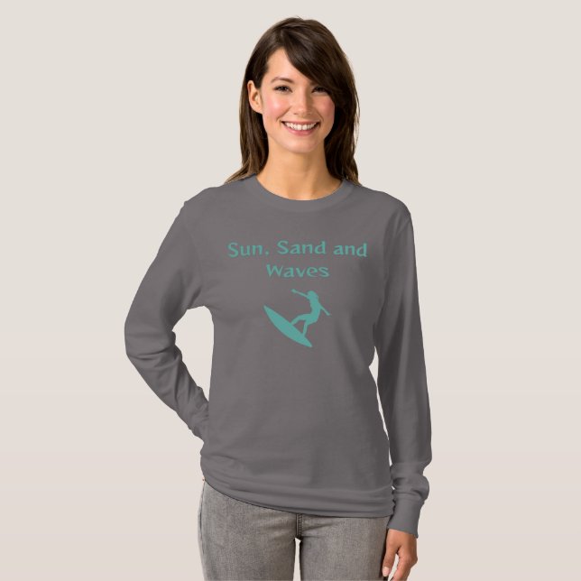 Sun, Sand and Waves T-Shirt (Front Full)