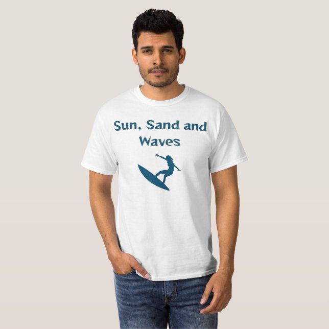 Sun, Sand and Waves T-Shirt (Front Full)