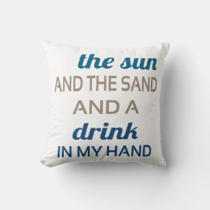 Sun Sand Drink Pillow