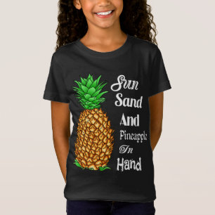 Sun Sand Pineapple In Hand Summer Tropical Pineapp T-Shirt