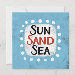 Sun Sand Sea Greeting Card