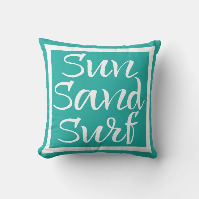 Sun Sand Surf Cushion (Front)