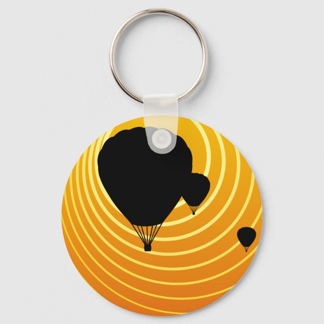 sun scene ballooning key ring (Front)