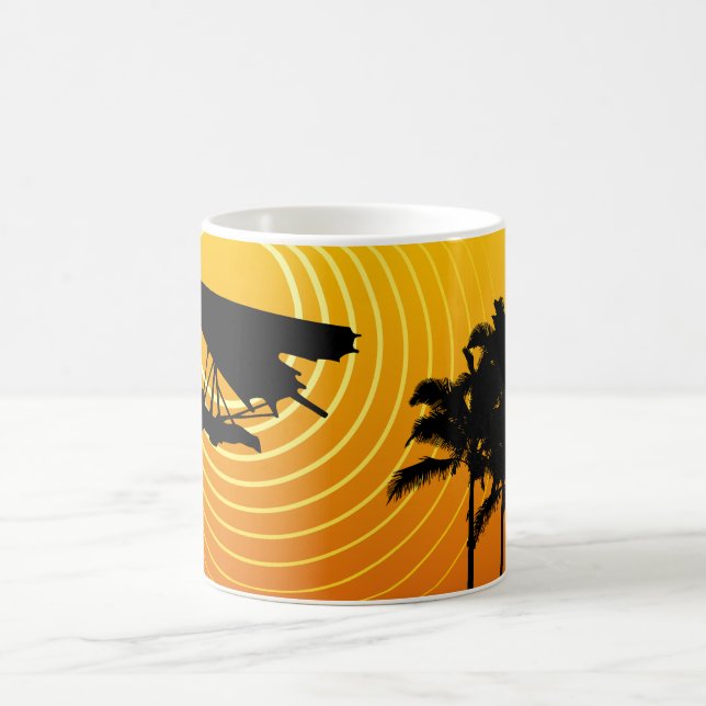 sun scene hang gliding coffee mug (Center)