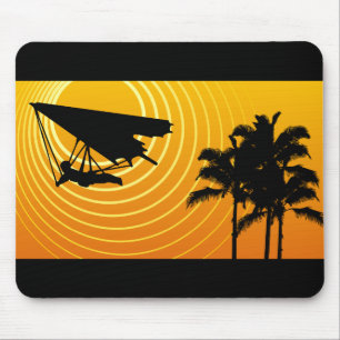 sun scene hang gliding mouse pad