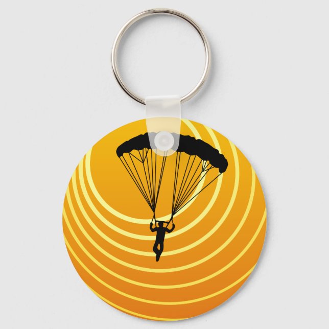 sun scene skydiver key ring (Front)
