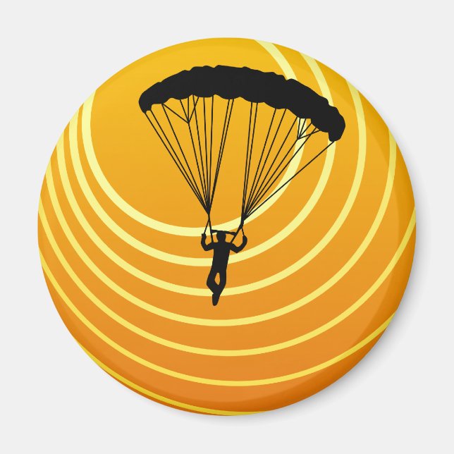 sun scene skydiving magnet (Front)