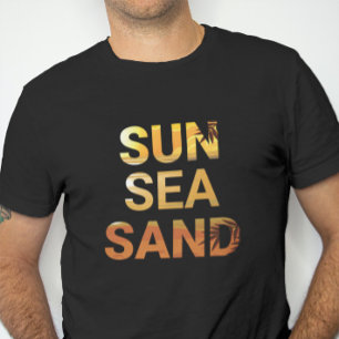 SUN SEA SAND   Christmas Holiday  T-Shirt