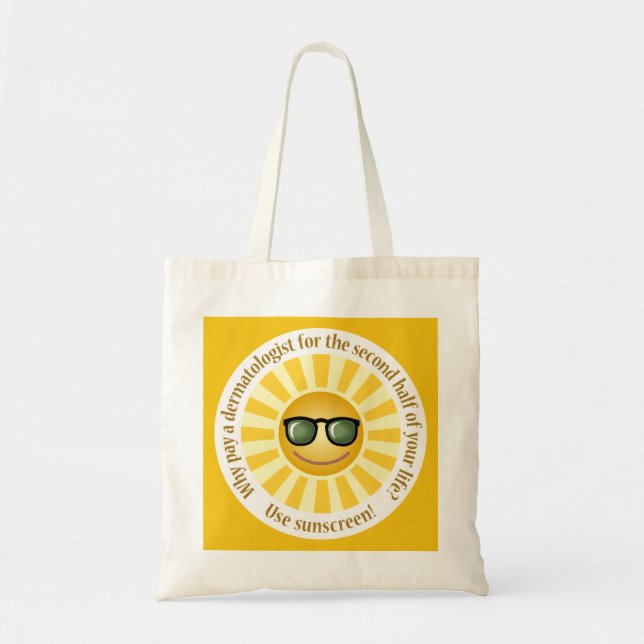 Sun Sense Reminder Tote Bag (Front)