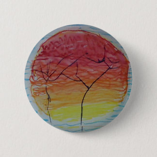 sun set on your shirt. 6 cm round badge