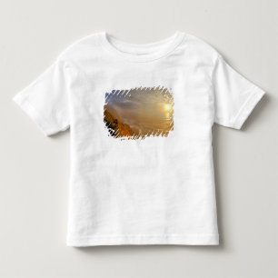 Sun sets over the Pacific Ocean from Heceta Toddler T-Shirt