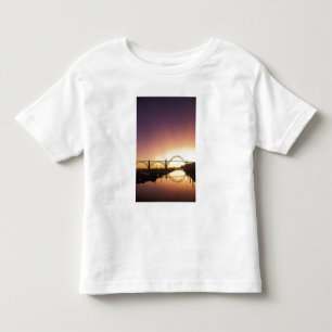 Sun setting behind the Newport Bridge, Oregon Toddler T-Shirt