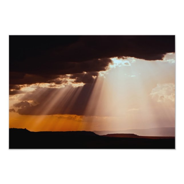 Sun setting on the Masai Mara. 2 Photo Print (Front)