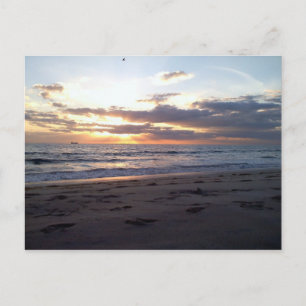 Sun setting over the Florida Gulf Postcard