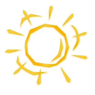 Sun Shine Minimalist T-Shirt Simple Sun Art