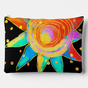 Sun Shining Abstract Art Accessory Pouch