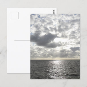 Sun Shining Through Clouds Postcard