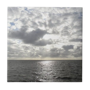 Sun Shining Through Clouds Tile